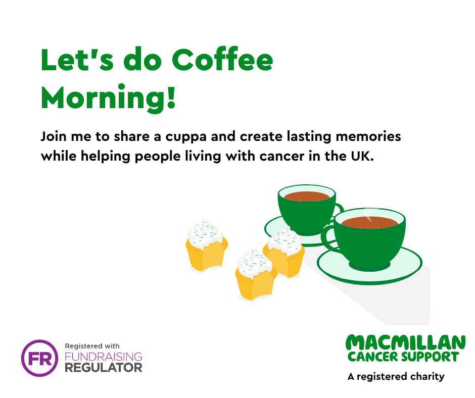 Macmillan Coffee Morning – Monday 13th October thumb