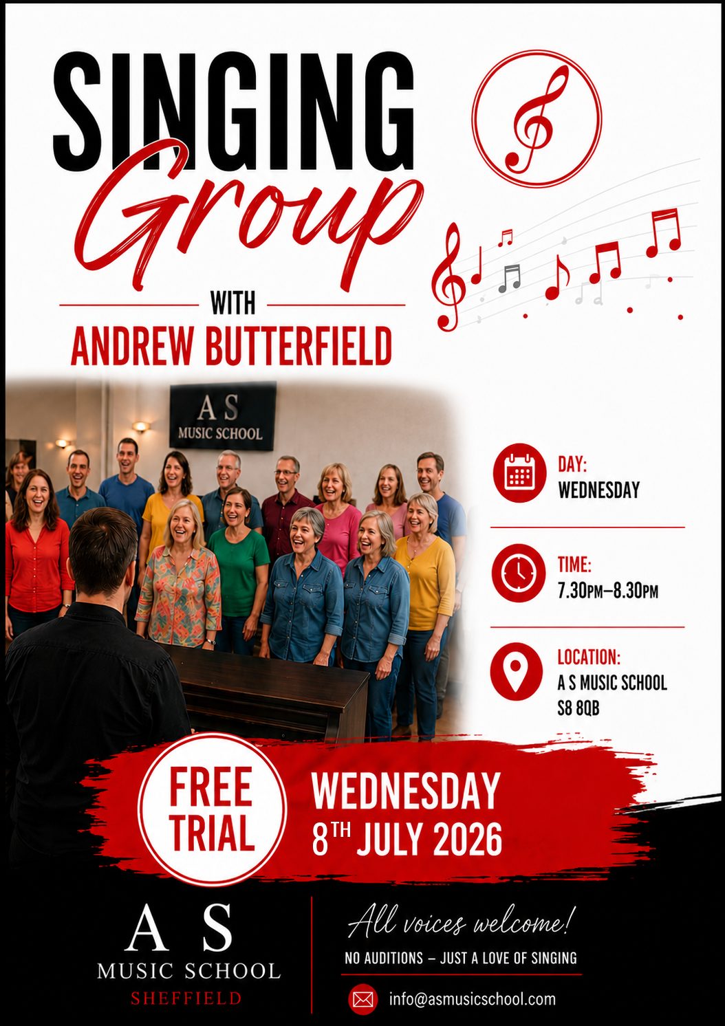 Join Our New Singing Group in Sheffield – No Auditions, Just Great Music supporting thumb